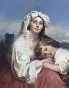 Franz Xaver Winterhalter, Italienerin mit Kind